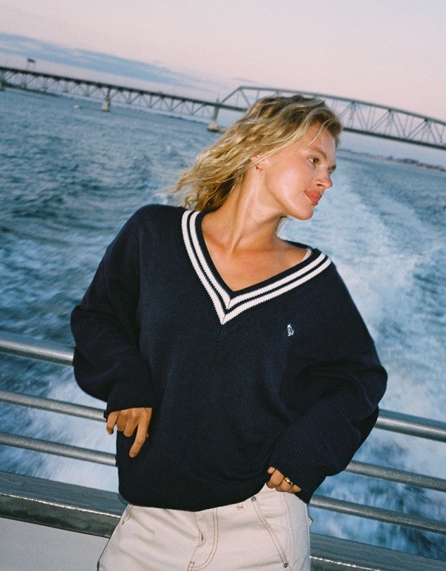 Roxy - Womens Surf School V Neck Jumper