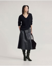 Oxford - Drew Cable V-Neck Knit
