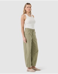 Rolla's - Gigi Barrel Drill Jean - Summer Olive