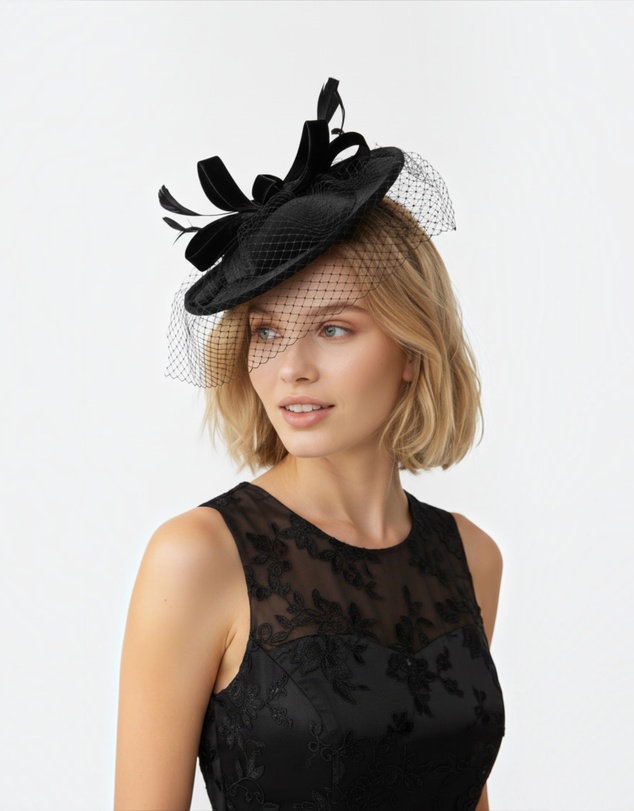 Mossée - Vivienne Vintage Veil Fascinator