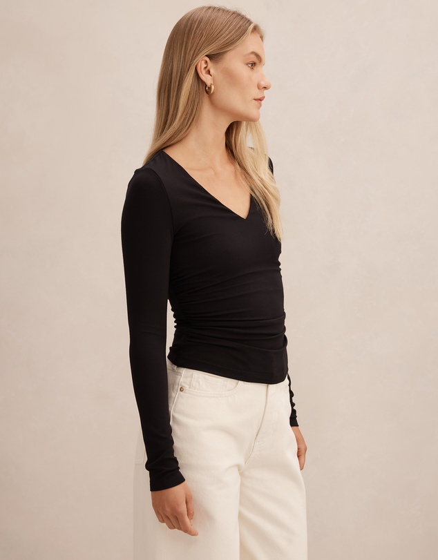 Forever New - Alice V-Neck Long Sleeves Top
