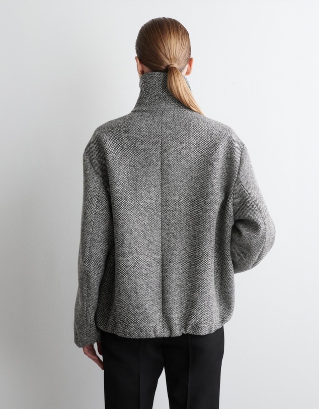 COS - Wool-Tweed Funnel-Neck Jacket