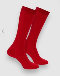 High Heel Jungle - Classic Long Red Socks