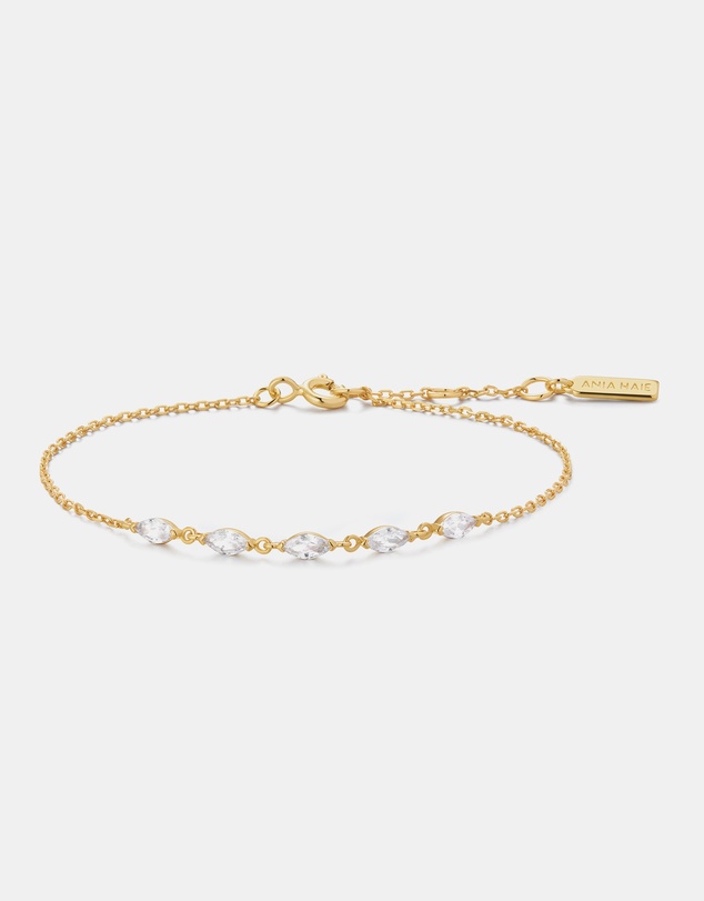 Ania Haie - Gold Quintet Marquise Bracelet