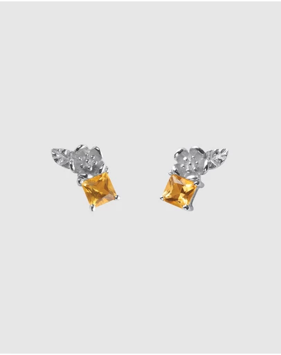Karen Walker - Rock Garden Studs with Citrine