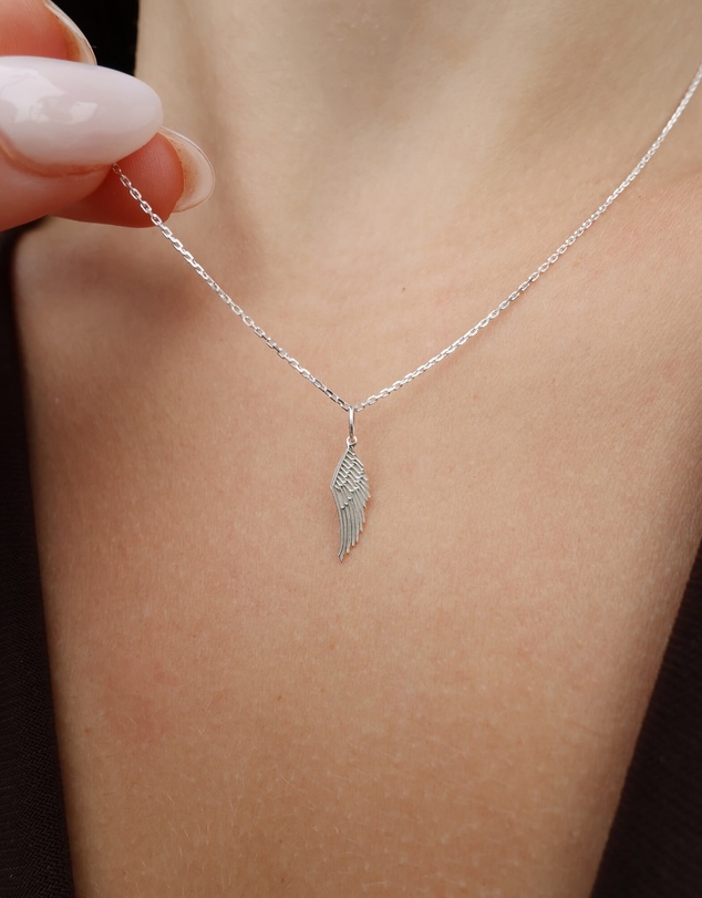 Luna Rae - Sterling Silver - Angel Wing Necklace