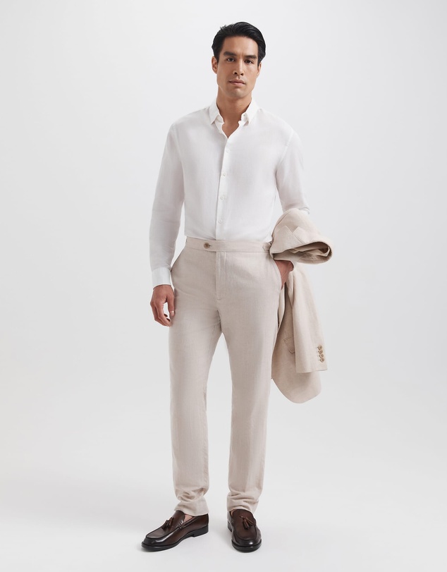 SABA - Reeves Long Sleeve Classic Linen Cotton Shirt