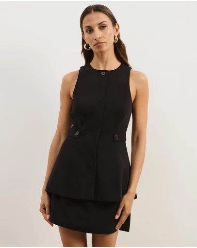 Atmos&Here - Isola Peplum Tailored Vest