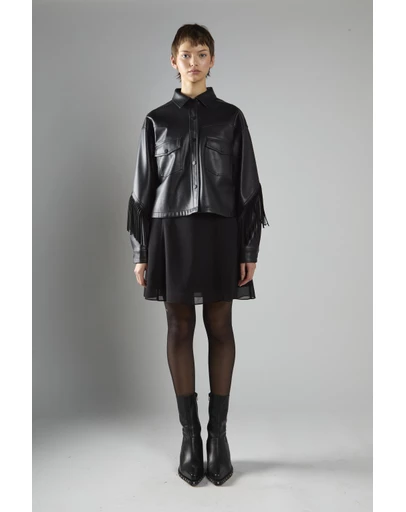 Glamorous - Asymmetric Fringe Button-front Jacket