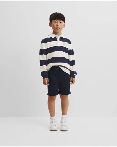 Country Road - Organically Grown Cotton Block Stripe Rugby