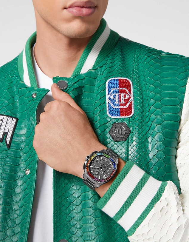 Philipp Plein - CHRONO SPECTRE Black Tone Case Black Bracelet 44mm