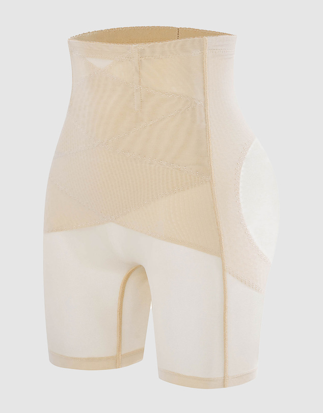 B Free Intimate Apparel - High Waist Power Mesh Tummy Control Shorts