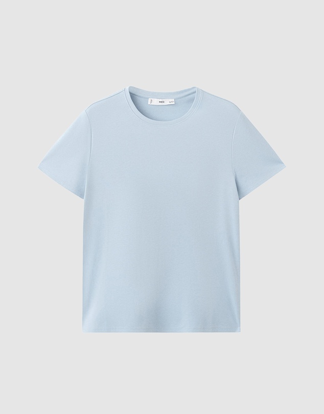 M.N.G - Short-Sleeved Cotton T-Shirt