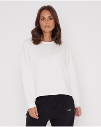 ALEXANDRA - Emby Long Sleeve Top White