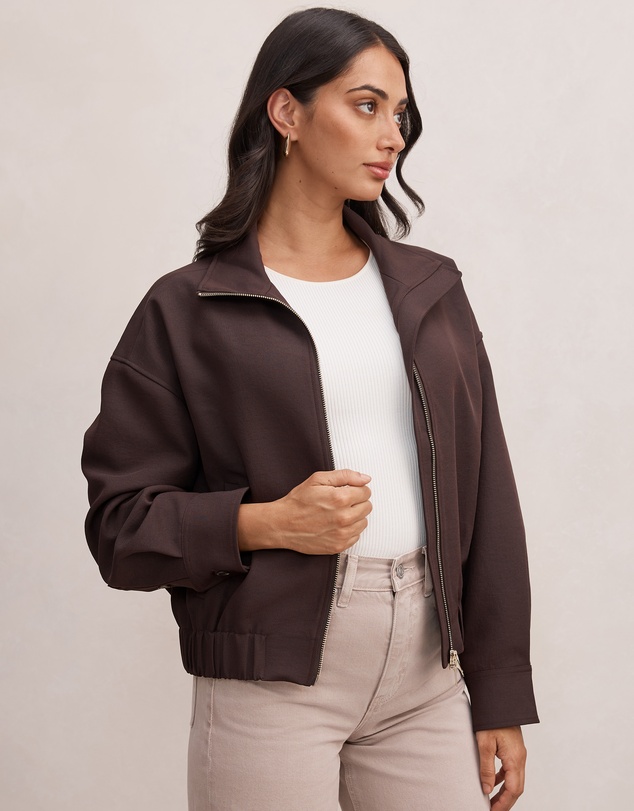 Forever New - Jenna Twill Funnel Neck Jacket