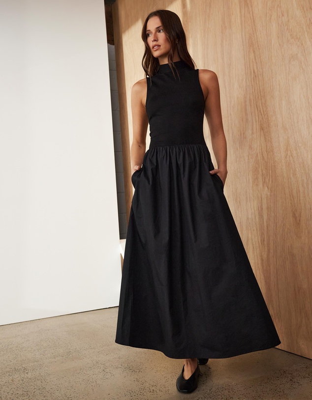 Atmos&Here - Annie Contrast Midi Dress