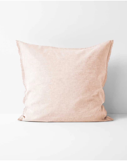 Aura Home - Chambray Fringe European Pillowcase