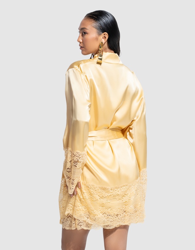 GINIA - Silk Lace Robe