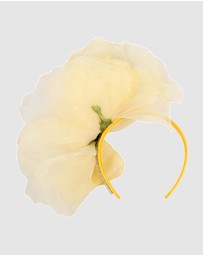 Fillies Collection - Large Yellow Flower Fascinator Headband
