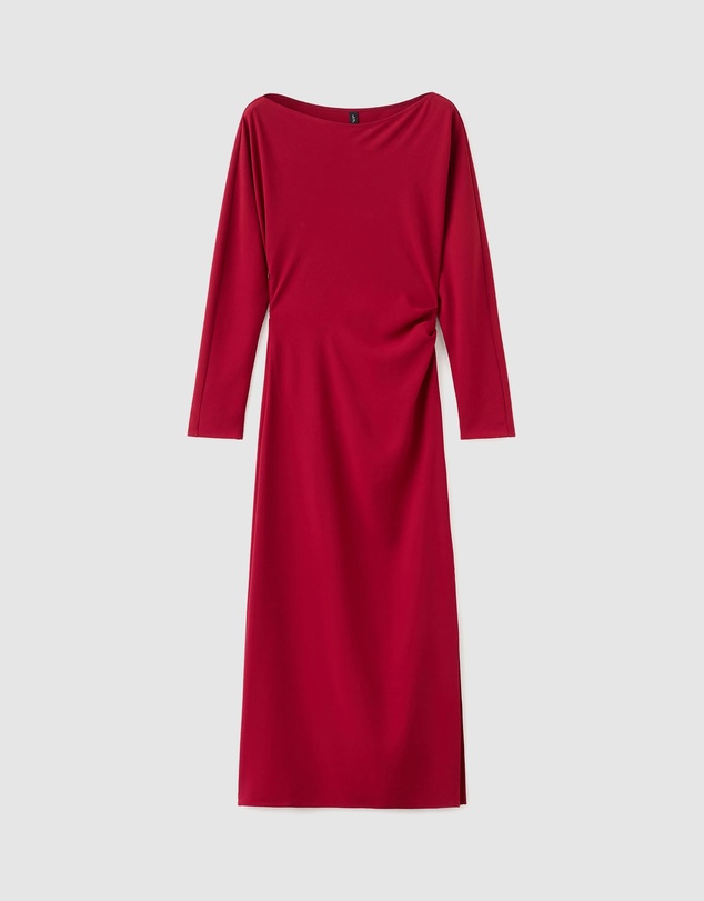 M.N.G - Boat-Neck Ruched Dress