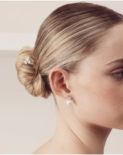 The White Collection - Aria - 6mm Crystal Bridal Hair Pin Trio