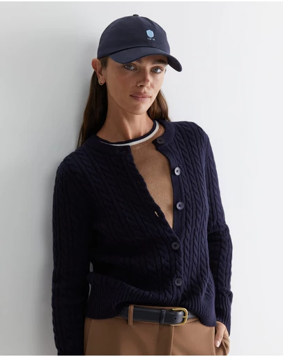 Sportscraft - Cable Merino Cotton Cardigan