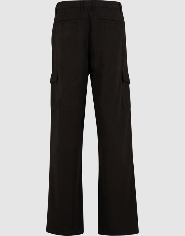 Urban Classics - Wide Pleated Cargo Pants - Black