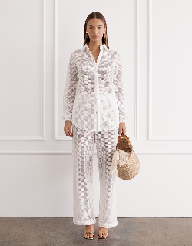 Aqua Blu Australia - Blanc Odilia Beach Shirt