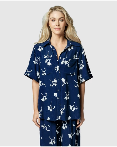 UNE PIECE - Short Sleeve Button-Up Shirt