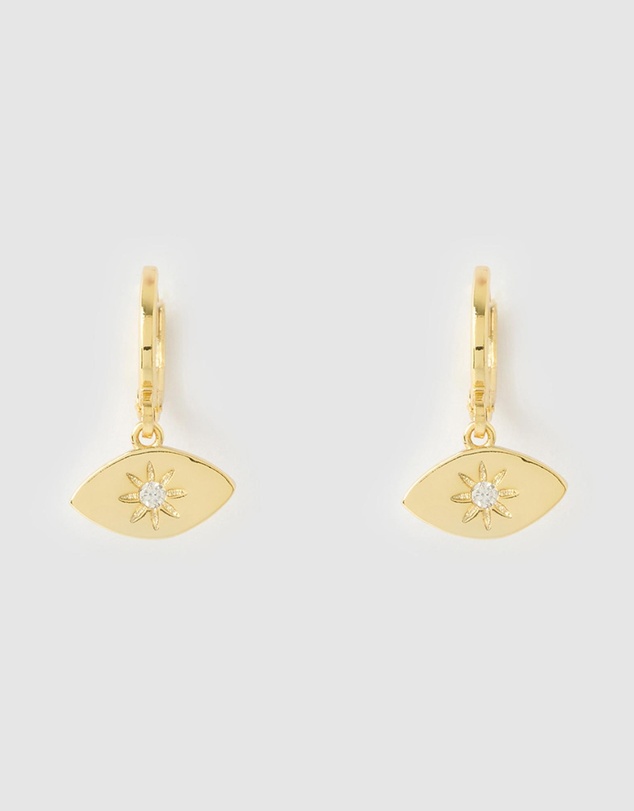 Miz Casa and Co - Ophira Eye Huggie Earrings