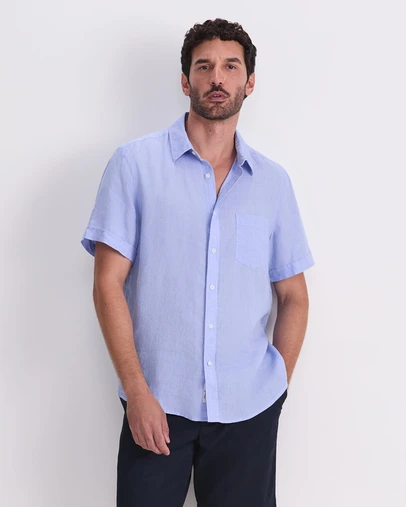 Sportscraft - Short Sleeve Delave Linen Shirt
