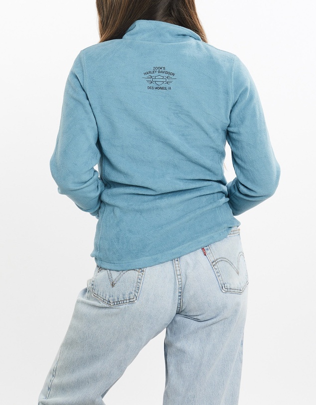 Vintage by The Real Deal - Pre Loved - Vintage Harley Davidson Quarter Zip Fleece Sweatshirt