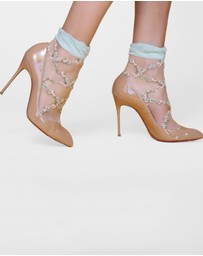 High Heel Jungle - Flower Trellis Socks