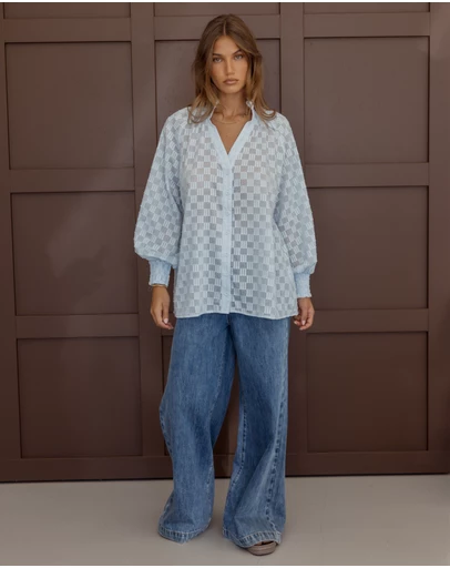 ALEXANDRA - Rean Blouse Light Blue