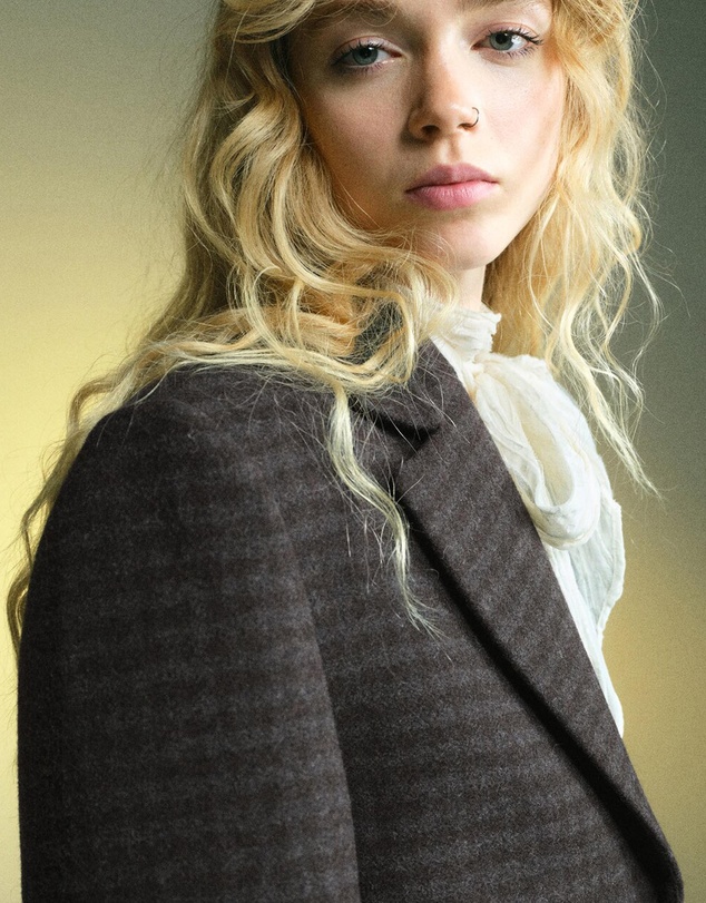 M.N.G - Micro Houndstooth Wool Blazer