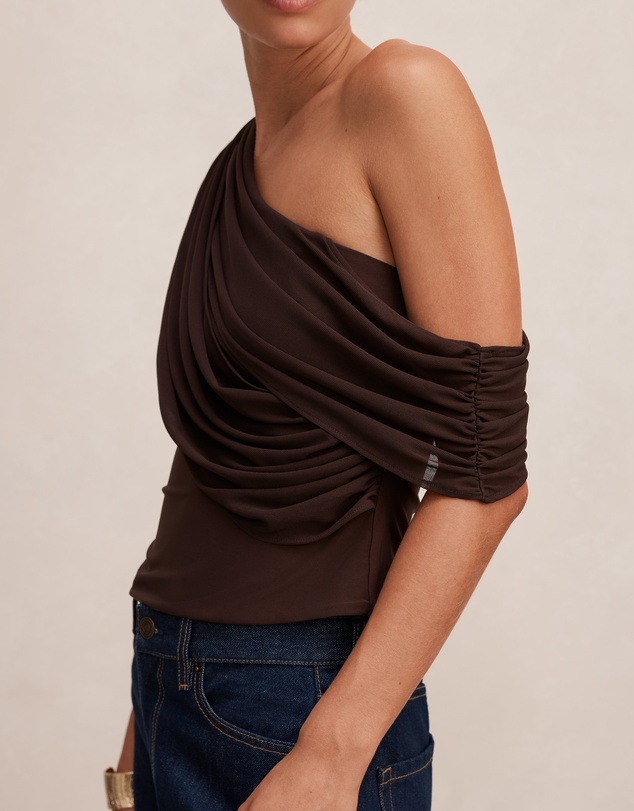 Forever New - Lucille One Shoulder Draped Top