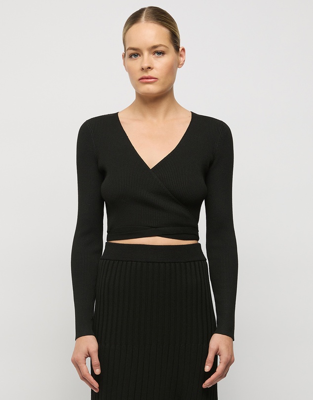 FRIEND of AUDREY - Cassia Multi-Wrap Knit Top
