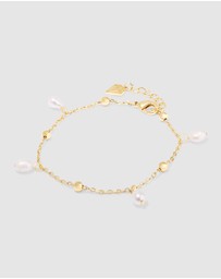 Wanderlust + Co - To The Sea Gold Bracelet