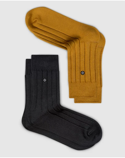 Sockdaily - Honey & Raven 2 Pack Quarter Socks
