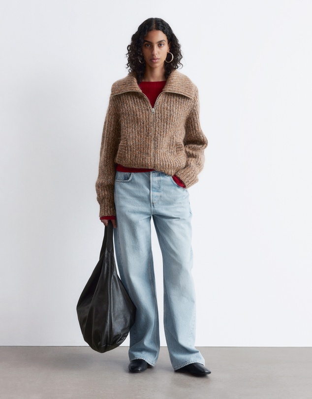 & Other Stories - Knitted Zip-Up Cardigan
