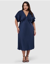 Pink Dusk by Curve Project - Wanting More Midi Dress
