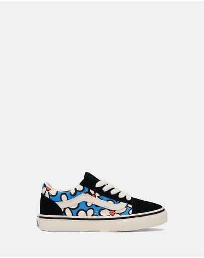 Painted Floral Bright Azure
