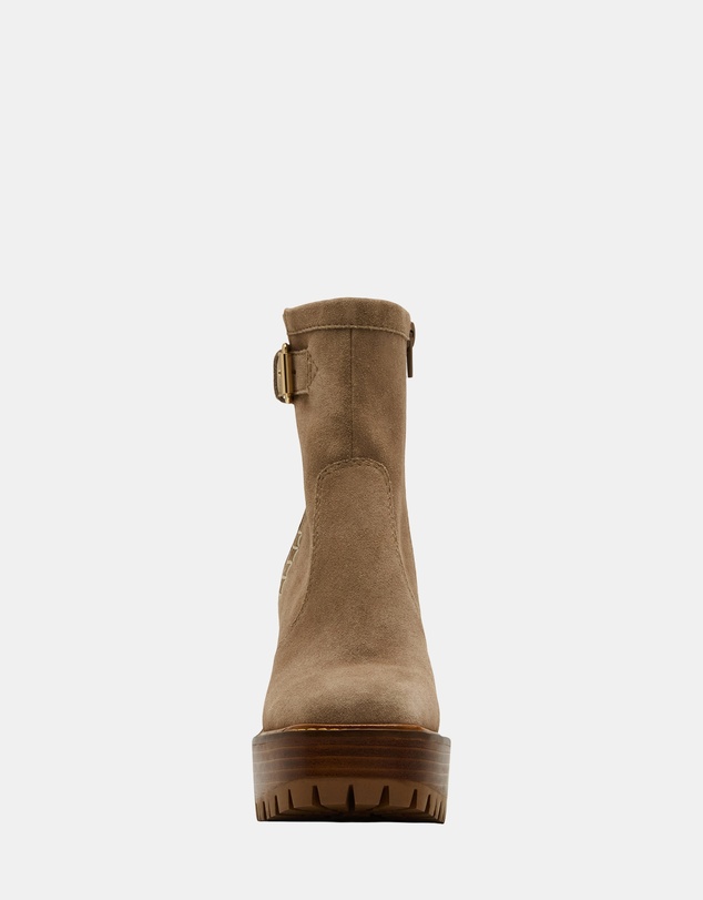 Steve Madden - Summit Taupe Suede Booties