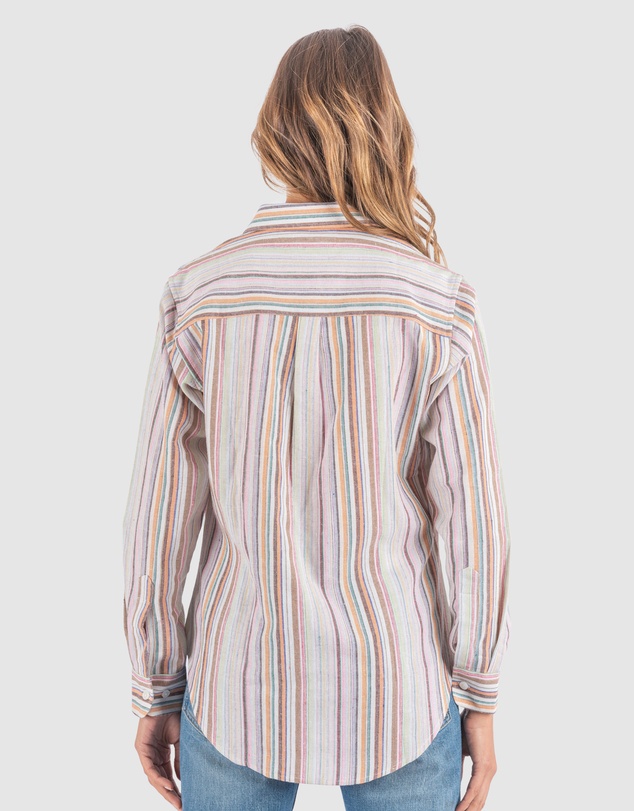 CAMIXA - IRIS Stripes Linen Shirt
