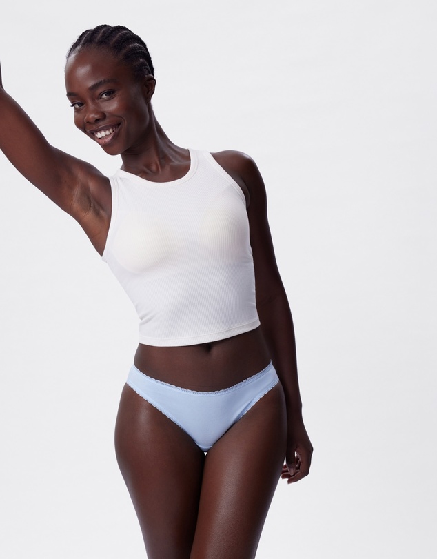 Bras N Things - Lyra Brazilian Knicker - Light Blue