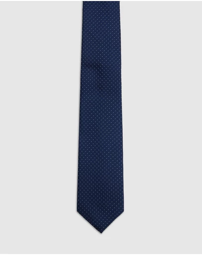 Oxford - Sheldon Spot Silk 7Cm Tie