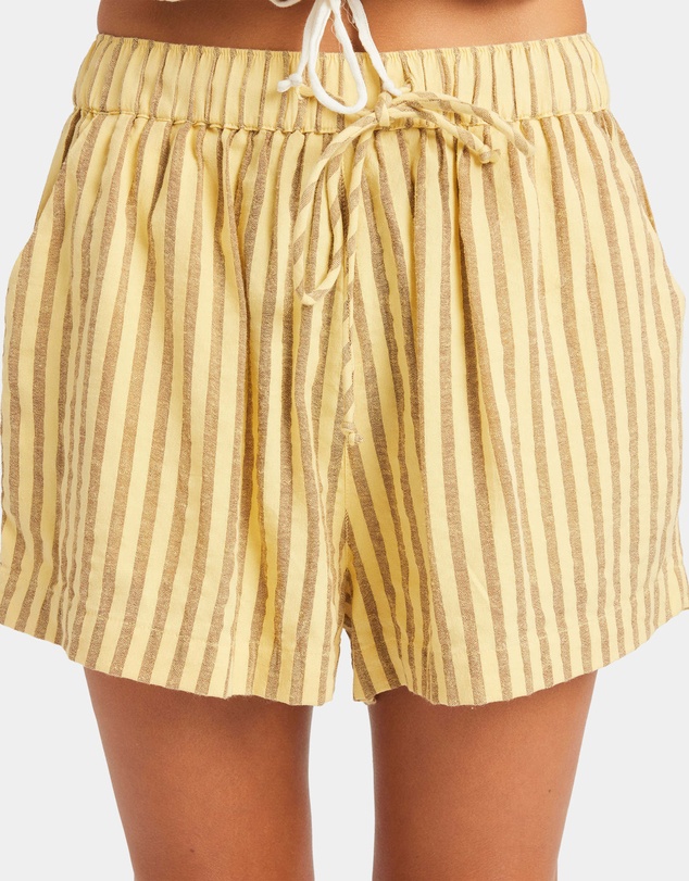 Roxy - Womens Mercado Stripe Elastic Waist Shorts