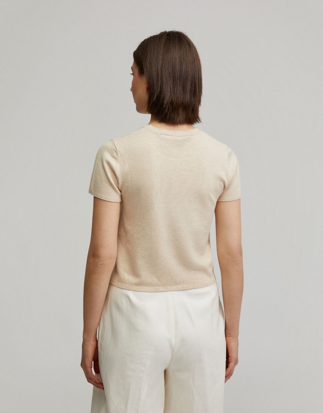 Oxford - Olivia Crop Knit Top