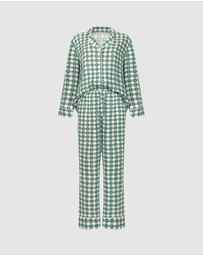 Hunkemoller - Long Sleeve Twill Print PJ Set