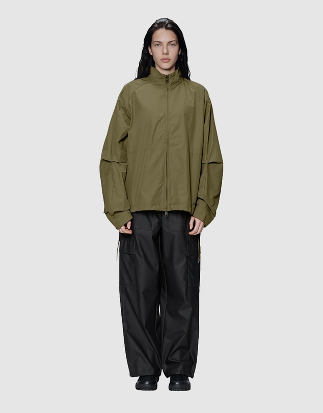 RAINS - Women's Light Woven Track Top Moss
